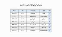 کارگاههای فصل تابستان